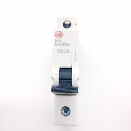 Wylex 16A 16Amp B16 NHXB16 MCB Circuit Breaker Type B Black Plastic DIN Rail Clip